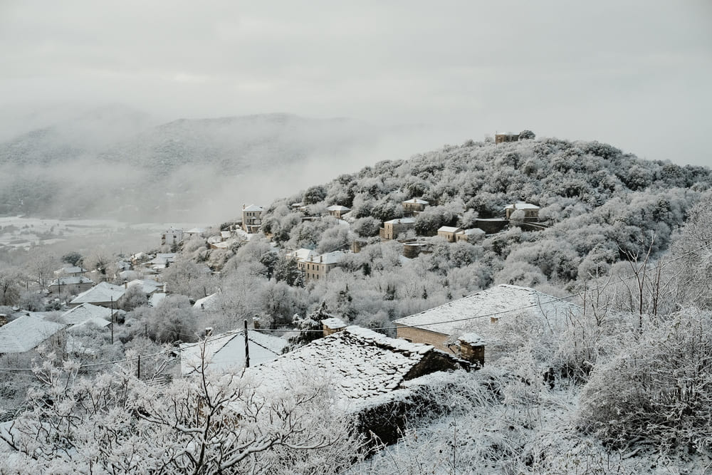 snow in Pedina village